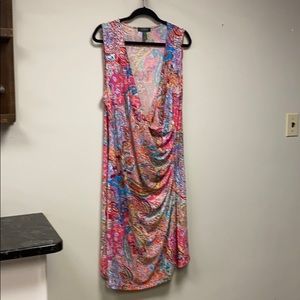 Lauren faux wrap dress Size 2X